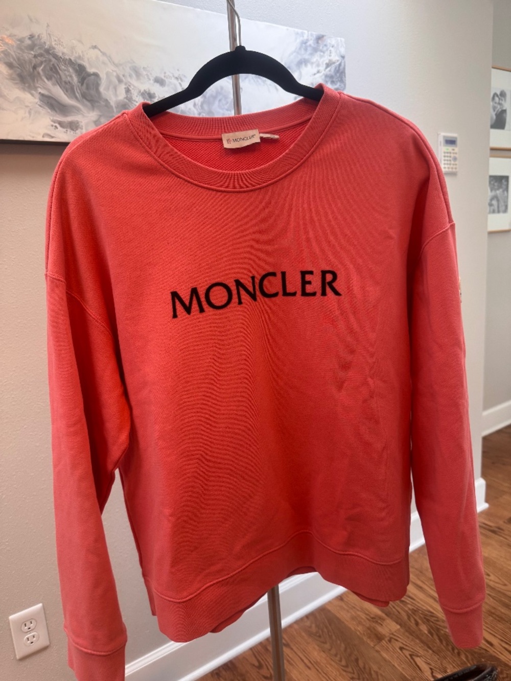 Moncler Crewneck, Pink, Size M